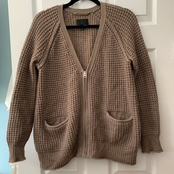 Wilfred Free Cable Knit Zipper Marni Cardigan - Picture 1 of 5